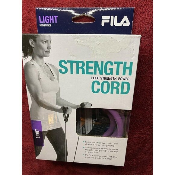 FILA Purple Light Resistance Cord with Handles NEW - Picture 1 of 3
